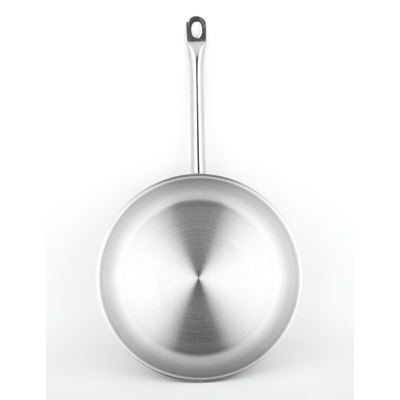Profesionalni wok tiganj od nerđajućeg čelika (Inox) Ø30cm – Indukcija M-Pro - detalj