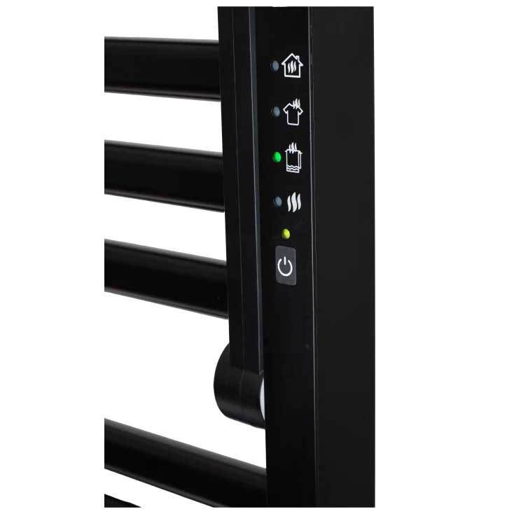 Zidna električna sušilica peškira i veša Home FKTW345B 345W Crna - detalj