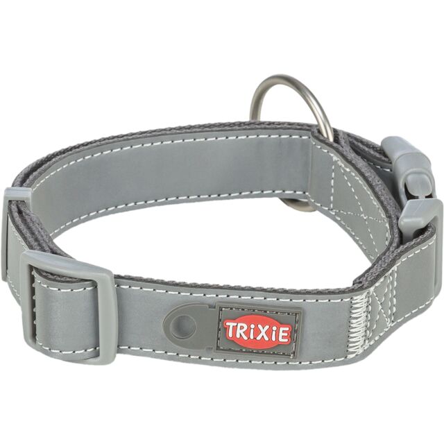 Reflektujuća ogrlica za pse veličina S-M Premium Reflect graphite TRIXIE 1199316 - detalj
