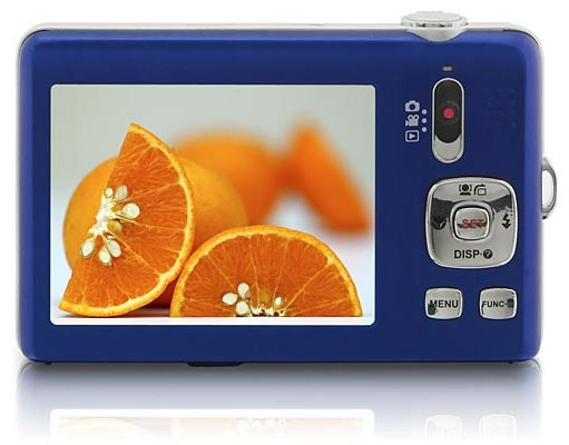 Praktica Luxmedia 12-Z4 plavi digitalni fotoaparat - detalj