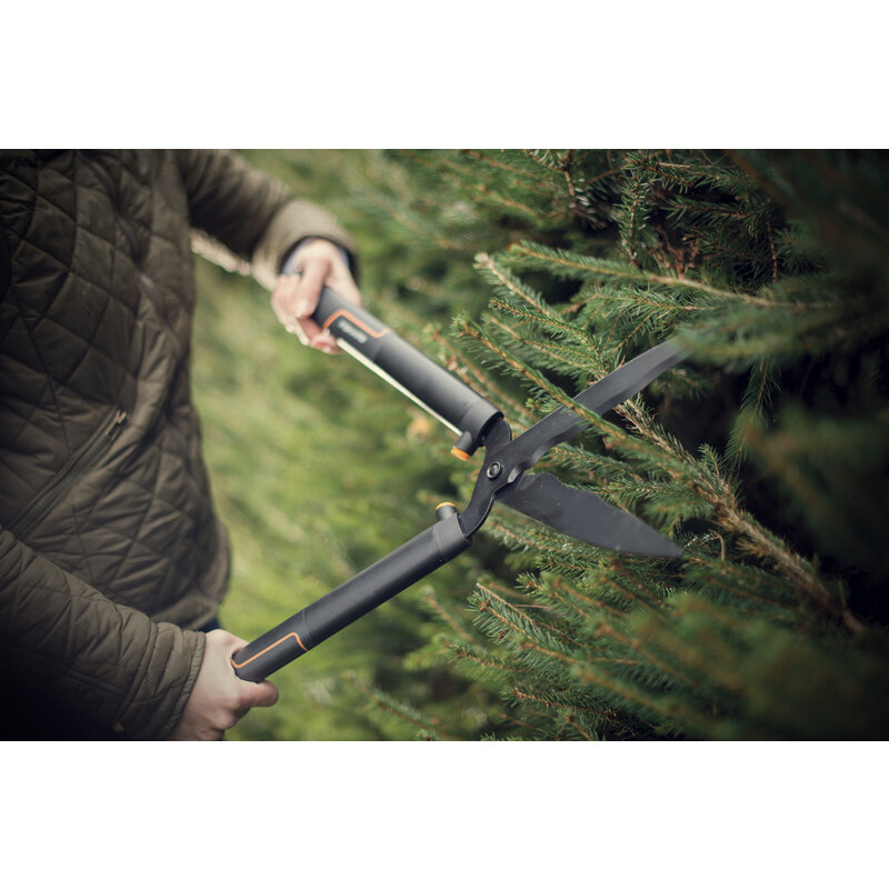 Fiskars makaze za živu ogradu, 580 mm - detalj