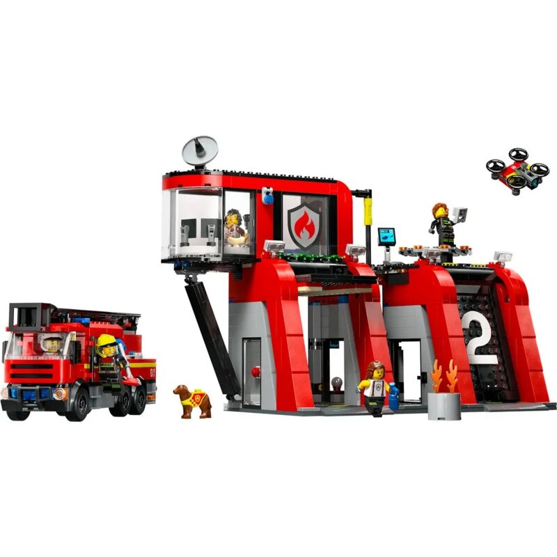 LEGO® City Vatrogasna stanica sa vatrogasnim vozilom (60414) - detalj