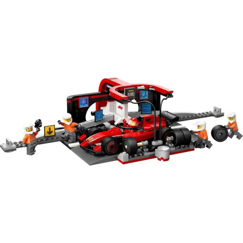 LEGO® City F1 bokserska ekipa sa Ferrari trkačkim automobilom 60443 - detalj