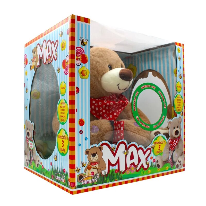 Plišani meda Meda Max koji priča bajke - detalj