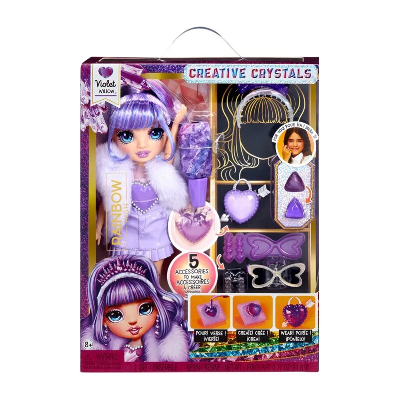 Rainbow High Creative Crystals - Set Lutka sa Kristalnim Dodacima - detalj
