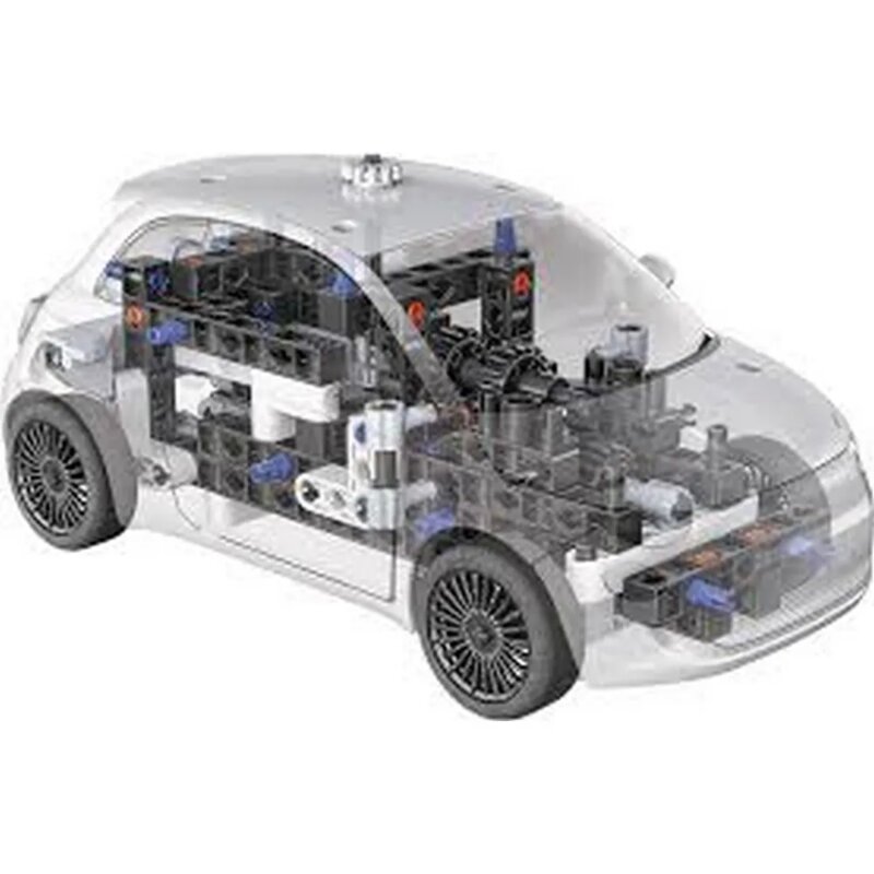 Science & Play Fiat 500 Set – Konstrukcijski Komplet sa Elektromotorom - detalj