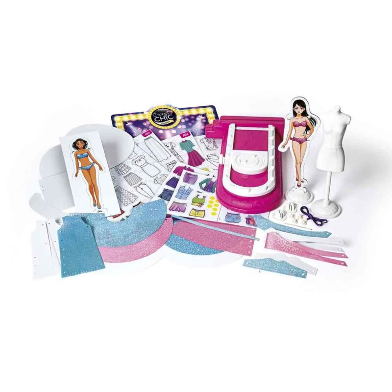 Clementoni Crazy Chic Fashion Collection Set – kreativni modni set za devojčice - detalj
