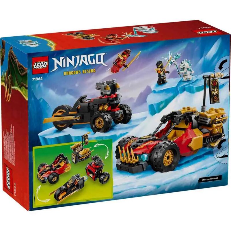 LEGO® NINJAGO Kaijevo i Kolovo kombinovano vozilo 71864 - detalj