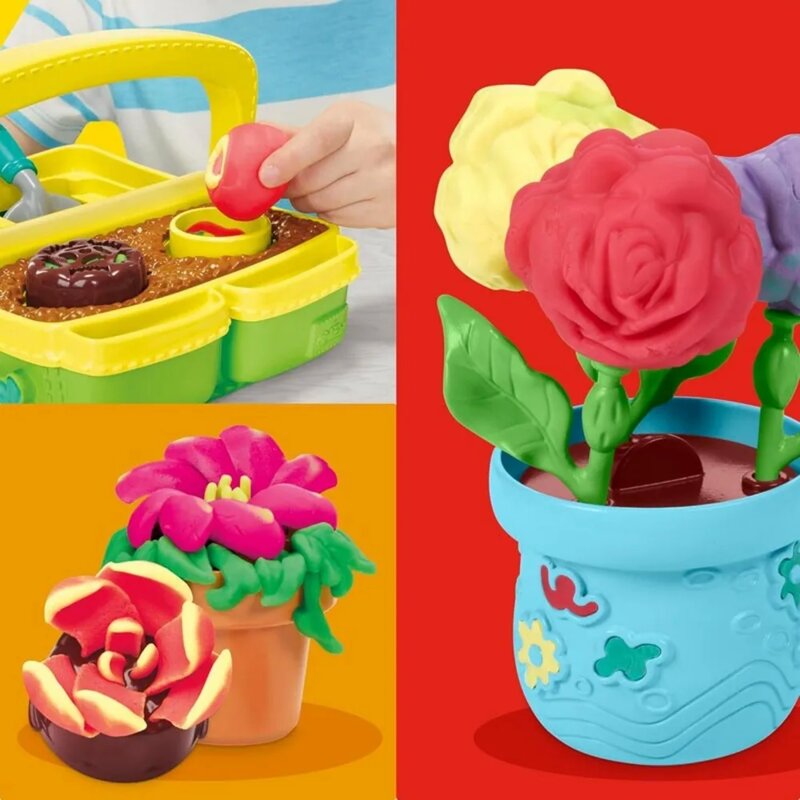 Play-Doh Blooming Flowers – set za modelovanje cvetne bašte - detalj