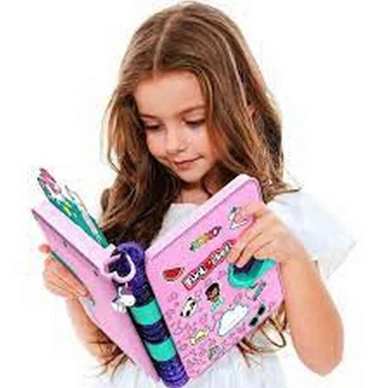 Kidz Delight tajni dnevnik sa ključevima i nalepnicama - detalj