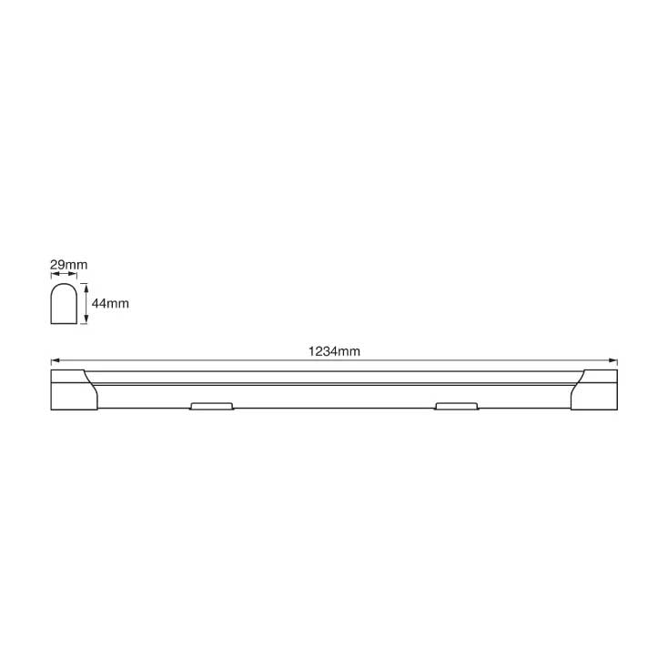 LED lampa Osram 123,4cm 20W 4000K - detalj