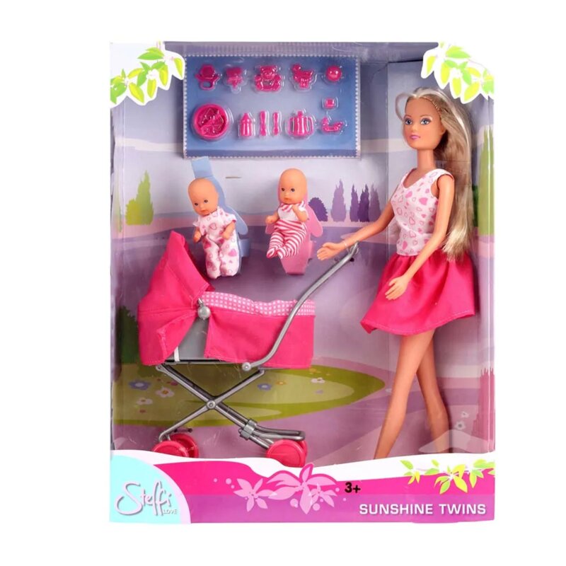 Steffi Love Sunshine Twins – lutka sa bebama bliznakinjama i kolicima - detalj