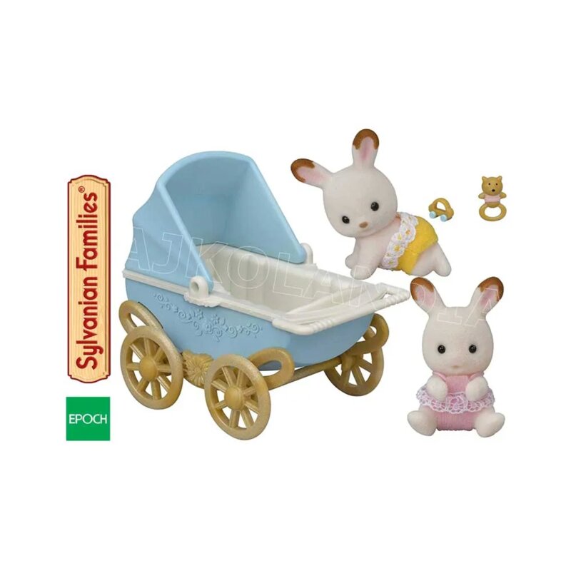Sylvanian Families Coko Zeke Blizanci – Set Figura sa Kolicima - detalj