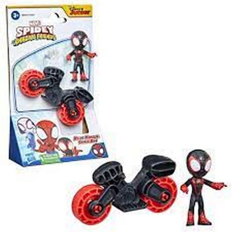 Spiderman Verse akciona figura Majls Morales i set sa motorom - detalj