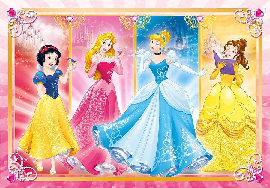 Puzle slagalice 2x60 delova Disney Princess Clementoni 07133 - detalj