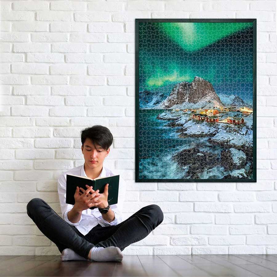 Puzzle slagalica 1000 delova Lofoten Norveška Clementoni HQC 39601 - detalj