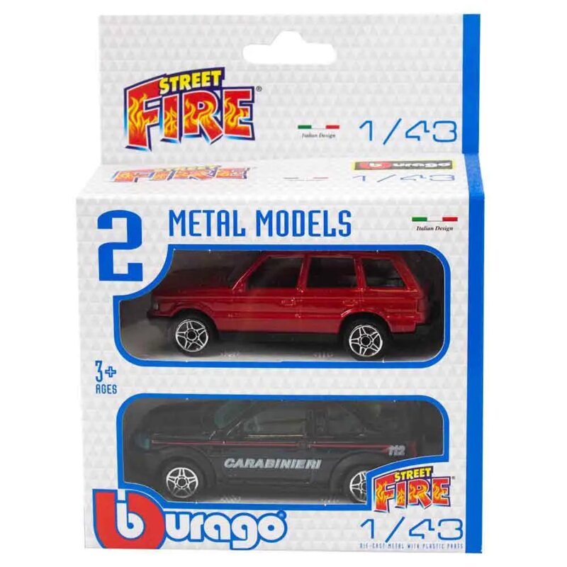 Burago Street Fire Set Autića 2/1 – Metalni Modeli 1:43 - detalj