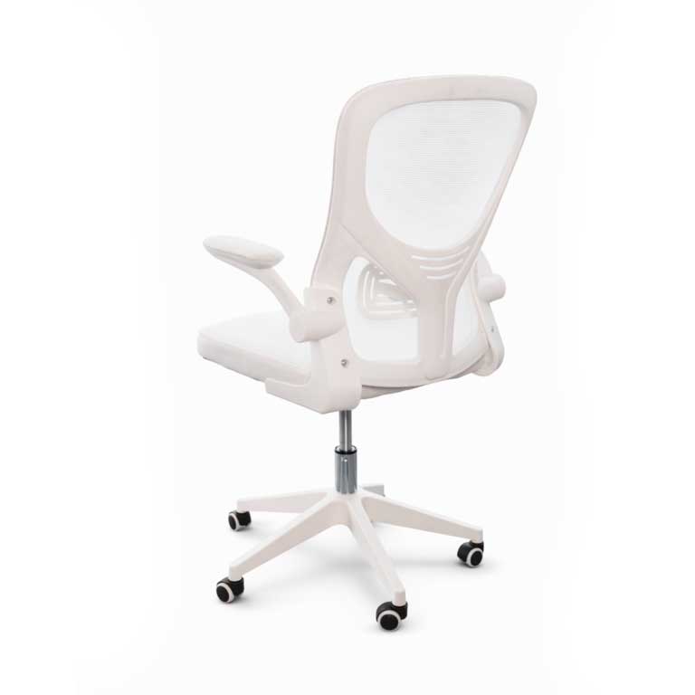 Kancelarijska stolica Aero bela sa ergonomskim naslonom - detalj