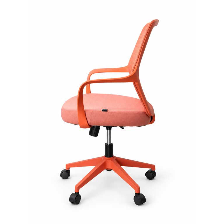 Kancelarijska stolica Nixa koral crvena sa ergonomskim naslonom - detalj