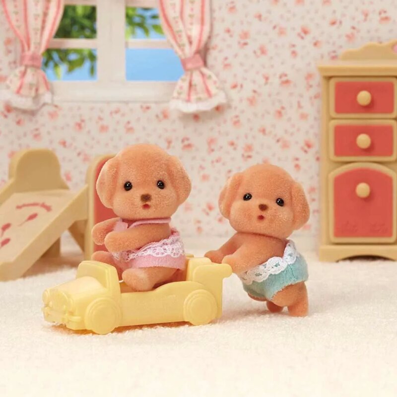 Sylvanian Families – Mak i Miu set za kupanje sa kolicima - detalj