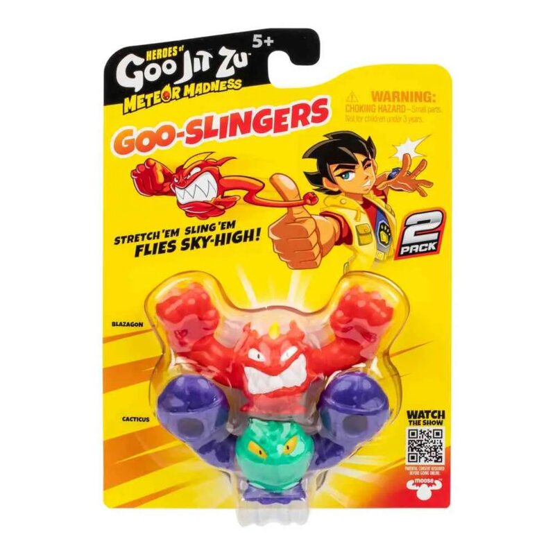 Goo Jit Zu Meteor Madness Goo Slingers akcione figure, pakovanje 2 komada - detalj