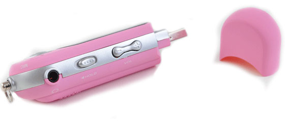 Xwave MP3 player S-02 2GB Pink - detalj