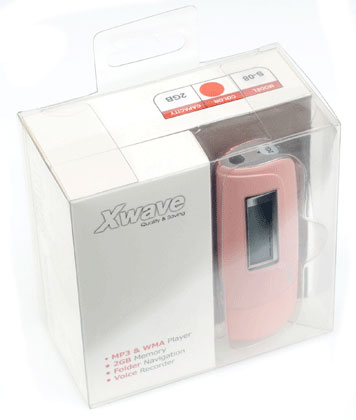 Xwave MP3 player S-08 2GB Pink - detalj