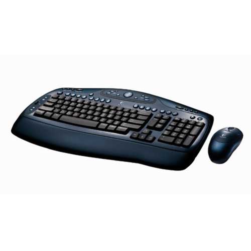 Logitech Codless Desktop LX 500 - 2 u 1 - bežična tastatura i miš - detalj