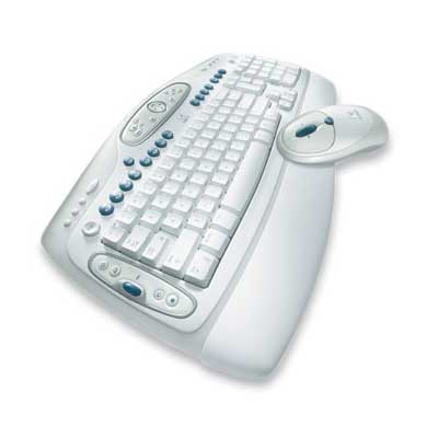 Logitech Codless Desktop LX 501 - 2 u 1 - bežična tastatura i miš - detalj