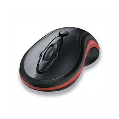 Logitech Media Play bežični miš - Crveni - detalj