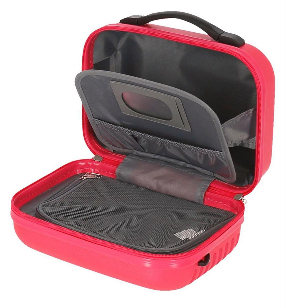 Tvrdi neseser za šminku Roll Road India pink 50839 - detalj