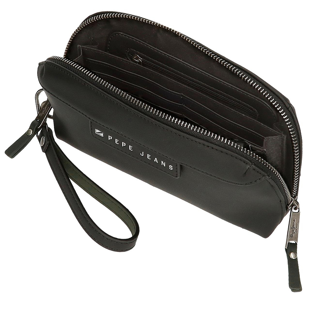 Pepe Jeans Novčanik torbica Piere black 71941 - detalj