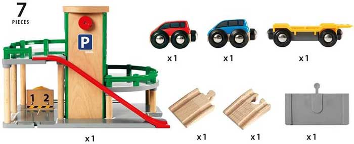 BRIO Parking garaža sa automobilčićima 33204 - detalj