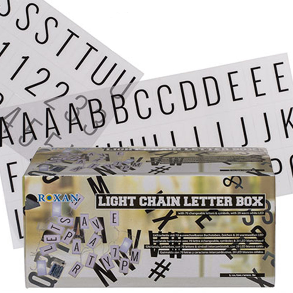 LED Ambijentalna Lampa Lanac - Kreiraj Svoje Svetleće Poruke - detalj