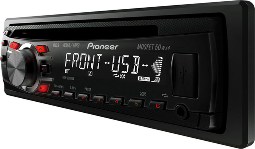 Pioneer auto player DEH-2300UB - detalj