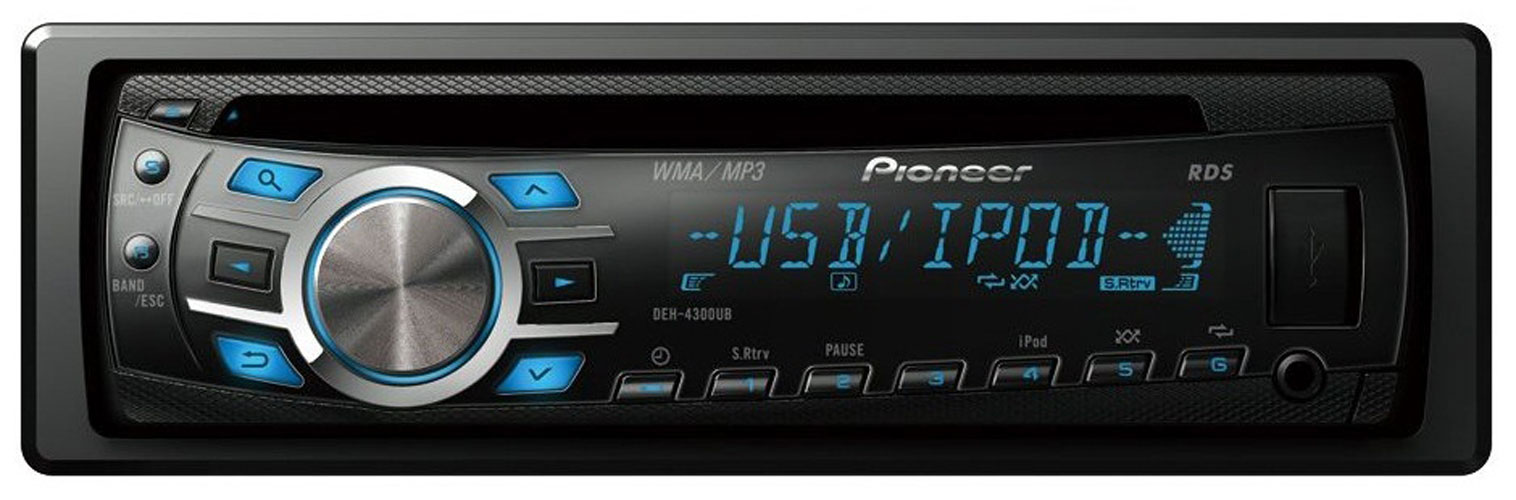 Pioneer auto player DEH-4300UB - detalj