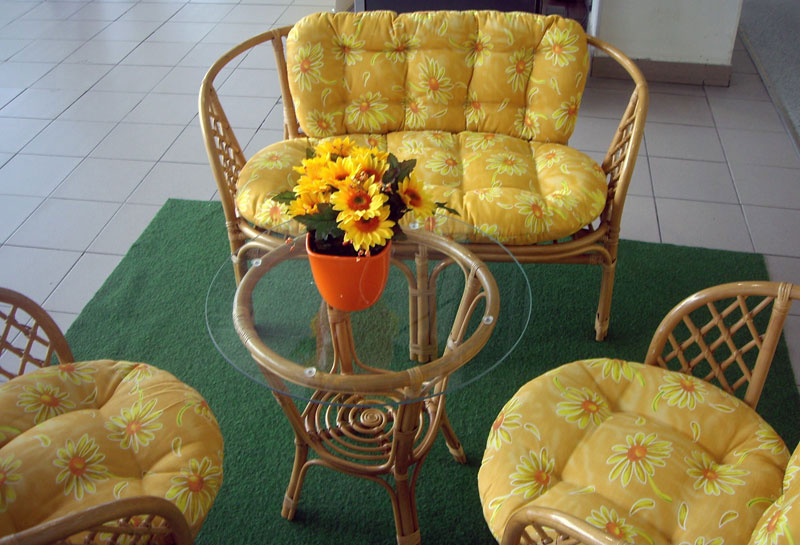 Bambus Ratan Garnitura Moć Cveća - detalj