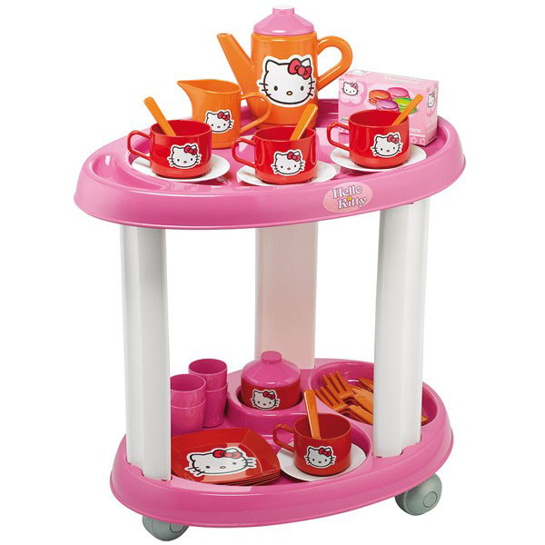 Ecoiffier Kolica za posluživanje Hello Kitty SM001604 - detalj