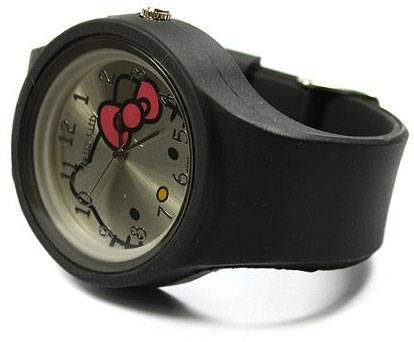 Hello Kitty Ručni časovnik 5708 silicone black - detalj