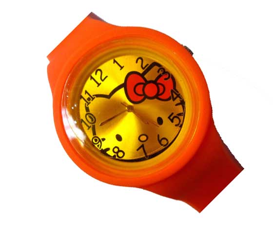Hello Kitty Ručni časovnik 5708 silicone orange - detalj