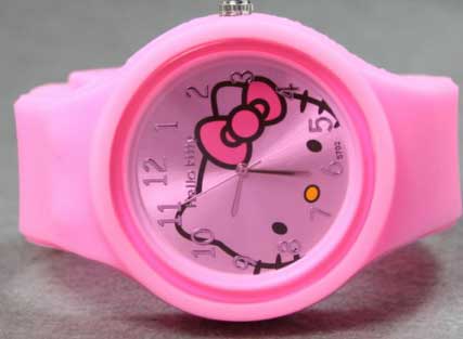 Hello Kitty Ručni časovnik 5708 silicone pink - detalj
