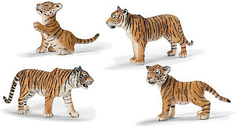 Schleich Divlje životinje - Mladunče Tigra, stoji 14371 - detalj