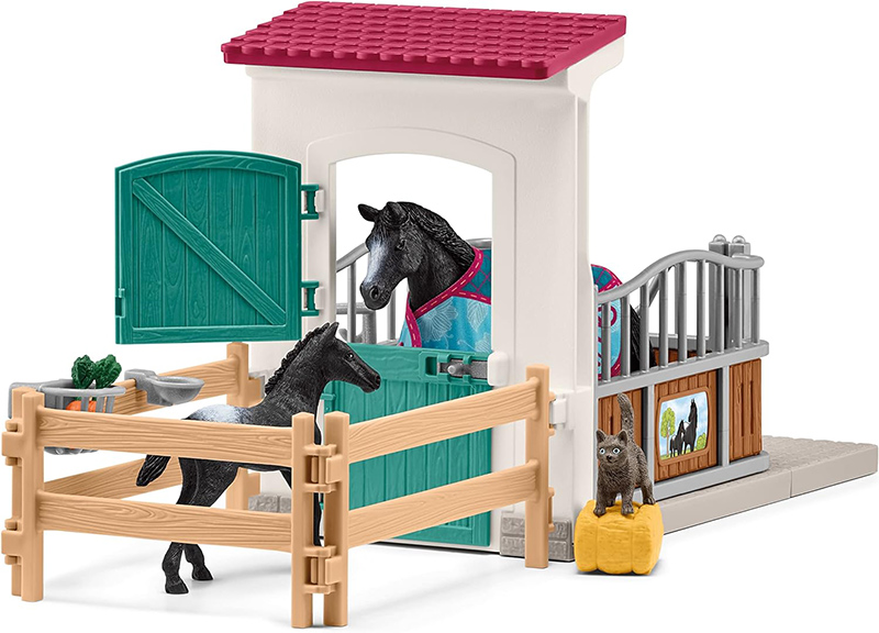 Schleich® Horse Club figure - Boks za konje sa konjima 42611 - detalj