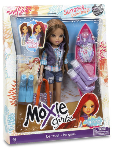 Moxie Girlz Lutka Summer Swim Magic Sophina 504344 - detalj