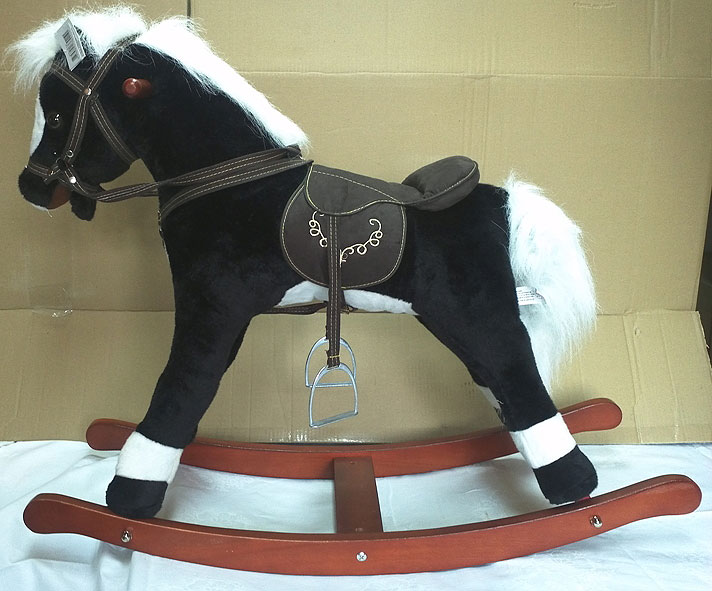 Ljuljalica Konjić Sa zvučnim Funkcijama Jolly Ride Black - detalj