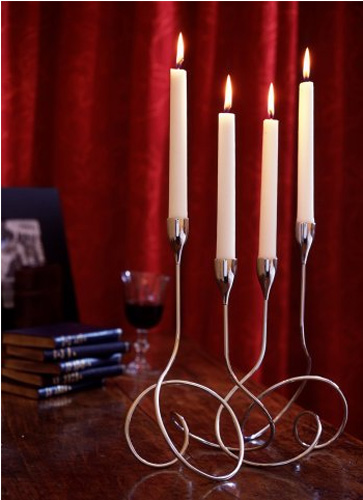 Black&Blum Svećnjak Loop Silver LP003 - detalj