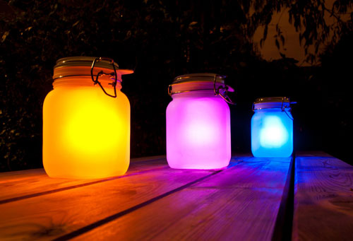 SuckUK Led noćno svetlo Sun Jar yellow - detalj