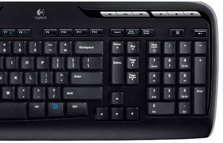 Logitech® MK320 YU Cordless Desktop - detalj