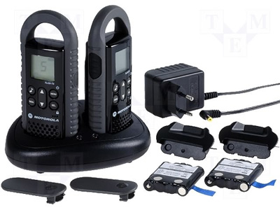 Toki voki uređaj sa dve slušalice Motorola TLKR-T5 - detalj