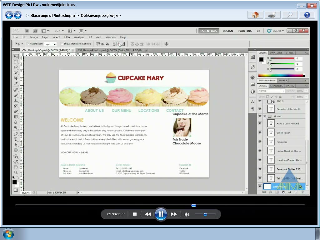 Komplet multimedijalnih kurseva za WEB Design - detalj